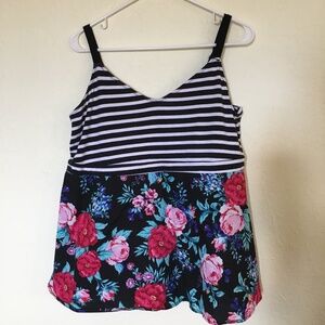 Super Soft by Torrid multicolor tank top. Size 0